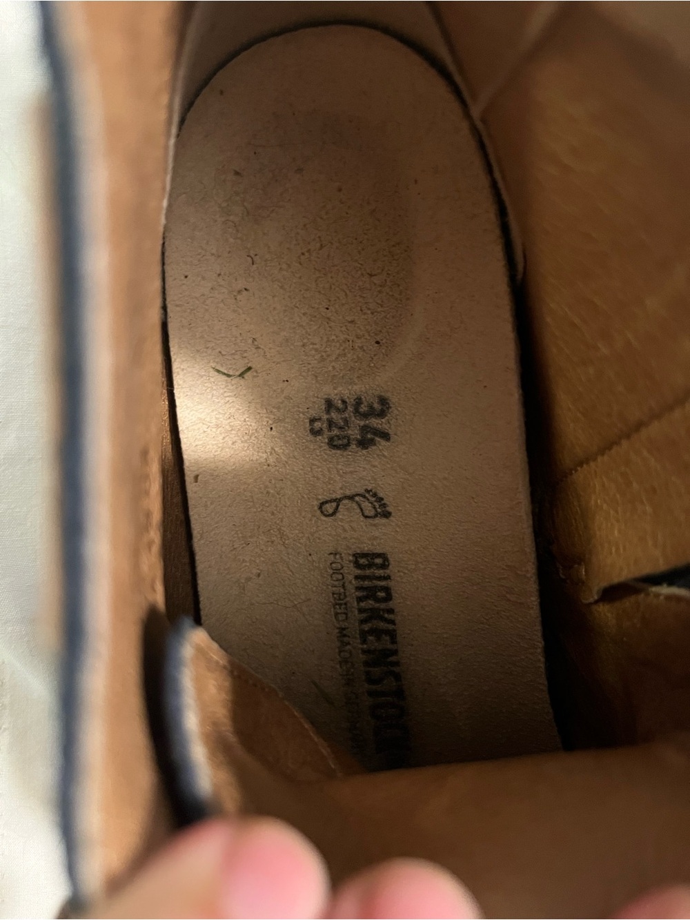 Birkenstock Youth Navy Suede Chukka Boots with Brown Accents - Picture 5 of 5